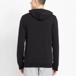 Adidas Jet Black Regular Fit Sports Hoodie image 2
