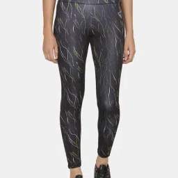Zelocity by Zivame Charcoal Grey Abstract Print Leggings-picture-20
