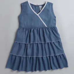 The Magic Wand Kids Blue Regular Fit Dress-image-18