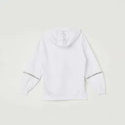 Fame Forever by Lifestyle Kids White Cotton Printed Full Sleeves Sweatshirt image 2