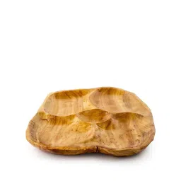 Home4U 5 Interlayers Brown Wood Fruit Plate image 2