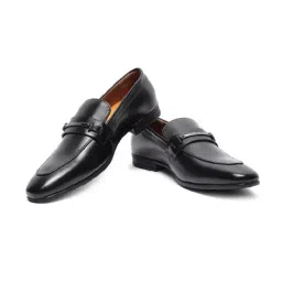 Van Heusen Men's Black Formal Loafers image 5