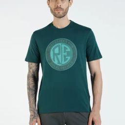 Royal Enfield Teal Regular Fit Print T-Shirt-picture-8