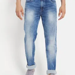 Octave Blue Cotton Regular Fit Jeans image 1