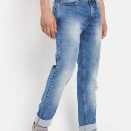 Octave Blue Cotton Regular Fit Jeans image 4