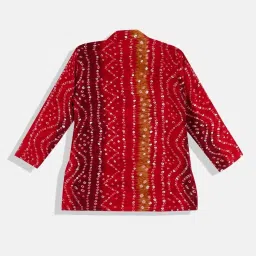 READIPRINT FASHIONS Kids Multicolor Printed Full Sleeves Kurta with Pyjamas image 2