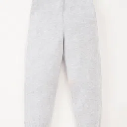Ed-a-Mamma Kids Grey & Blue Cotton Color Block Joggers image 2