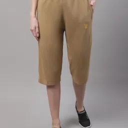 Vimal Jonney Black & Beige Mid Rise Capris - Pack of 2 image 2