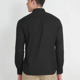 Arrow Sport Black Cotton Slim Fit Shirt image 2