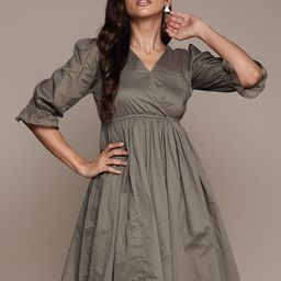 Label Ritu Kumar Pure Cotton Fit & Flare Dress-picture-45