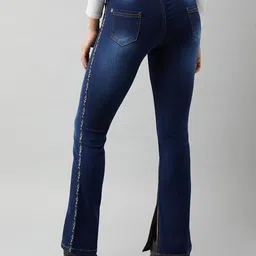 Miss Chase Women Bootcut Light Fade Stretchable Jeans image 3