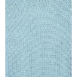 Octave Kids Blue Self Design Full Sleeves Sweater image 3