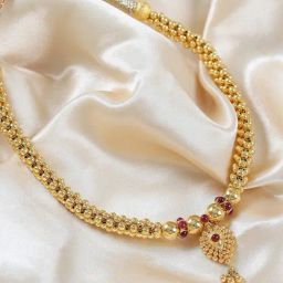P.N.Gadgil Jewellers Irika Gold 22k Kolhapuri Thushi Necklace-picture-13