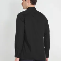 Arrow Black Cotton Regular Fit Shirt image 2