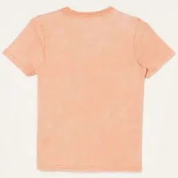 Fame Forever by Lifestyle Kids Coral Pink Cotton Regular Fit T-Shirt image 2