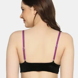 Da Intimo Purple & Black Printed Bralette Bra image 2