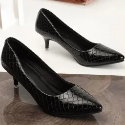 Carlton London Women's Black Stiletto Pumps image 1