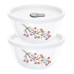 Larah by Borosil White Opalware Bowl - Set of 2 image 1