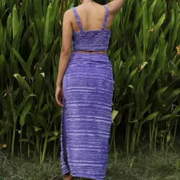 Campus Sutra Purple Maxi Co-Ord Set image 2
