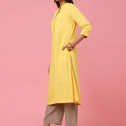 Marigold Lane Yellow A Line Kurta image 3