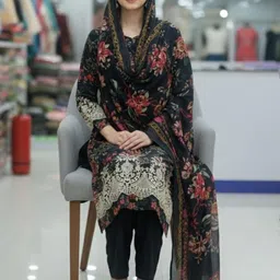 Silakaari Printed Pure Cotton Unstitched Dress Material image 2