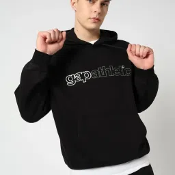 GAP Black Regular Fit Graphic Sweatshirt image 1