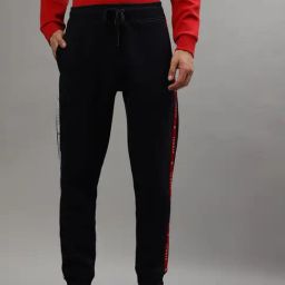 Iconic Blue Regular Fit Joggers-picture-1