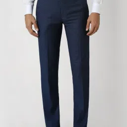 Van Heusen Navy Slim Fit Trousers image 1