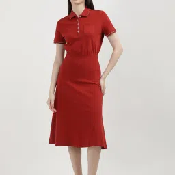 TOMMY HILFIGER Red Regular Fit T Shirt Dress image 1