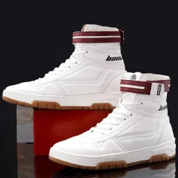 Bacca Bucci Men's SWAGGER Snow White Ankle High Sneakers image 1