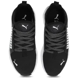 Puma Kids Black & White Walking Shoes image 3