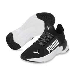 Puma Kids Black & White Walking Shoes image 4