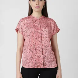 Van Heusen Pink Printed Shirt image 1
