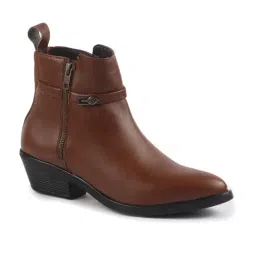 Fausto Women's Tan Casual Boots image 2