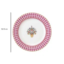 india circus by krsnaa mehta India Circus Multicolor Ceramic Dinner Plate - Set of 1 image 3