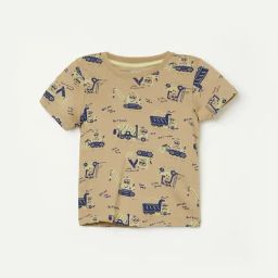 Juniors by Lifestyle Beige Printed Regular Fit T-Shirt-picture-15