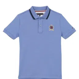 Tommy Hilfiger Kids Blue Cotton Regular Fit Polo T-Shirt-picture-27