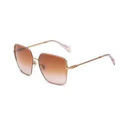 Police SPLF34K578M6SG Brown UV Protection Geometric Sunglasses for Women-picture-12