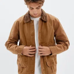 American Eagle Brown Regular Fit Jacket image 1