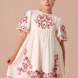 Angel & Rocket Floral Print A-Line Dress-picture-34