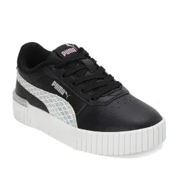 Puma Kids Black & White Casual Sneakers image 2