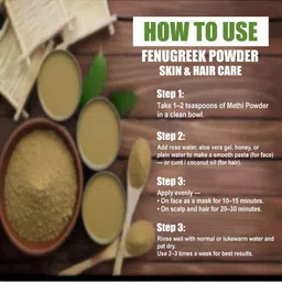CURSIVE 100% Natural Organic Fenugreek Powder- 250 g image 5