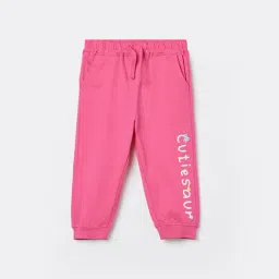 Juniors by Lifestyle Girls Pink Cotton Printed Track Pants-picture-32