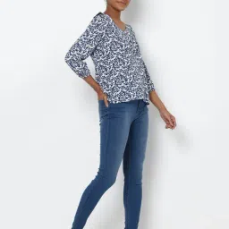 Solly by Allen Solly Navy High Rise Jeans image 4