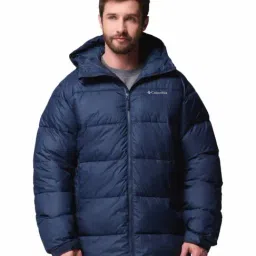 Columbia Navy Regular Fit Hooded Jacket-picture-41