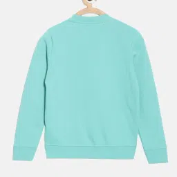 Dixcy Slimz Kids Turquoise Printed Full Sleeves Sweatshirt image 2