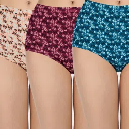 Amante Multicolor Cotton Printed Hipster Panty (Pack of 3) image 1