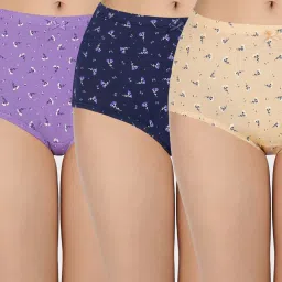 Amante Multicolor Cotton Printed Hipster Panty (Pack of 3) image 1