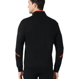 Van Heusen Sport Regular Fit Zip Front Media Pocket Solid Jacket - Black image 2