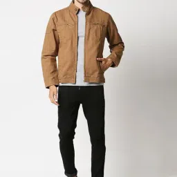 High Star Brown Regular Fit Jacket image 5